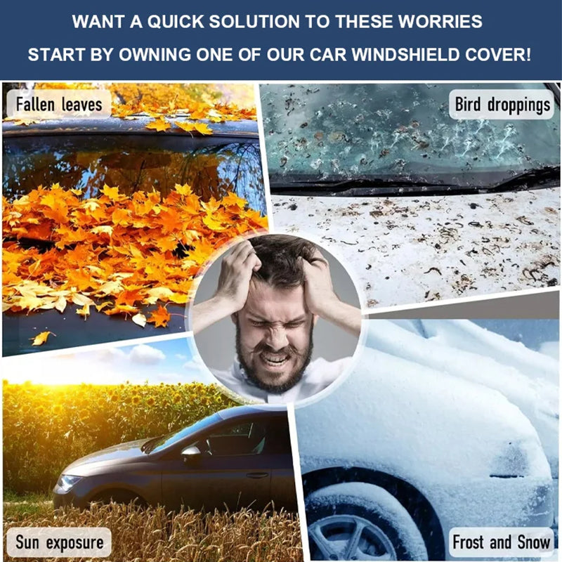 ⏳Limited-time 50% off⏰Car Windshield Cover with Suction Cups🚗🪟