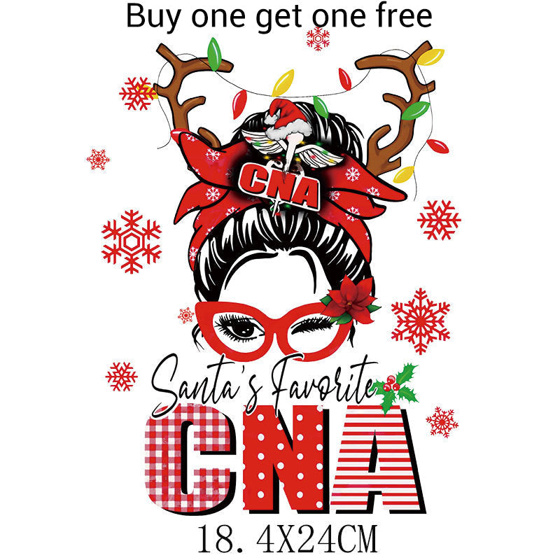 🔥Christmas Specials-Christmas Themed Heat Transfer Sticker