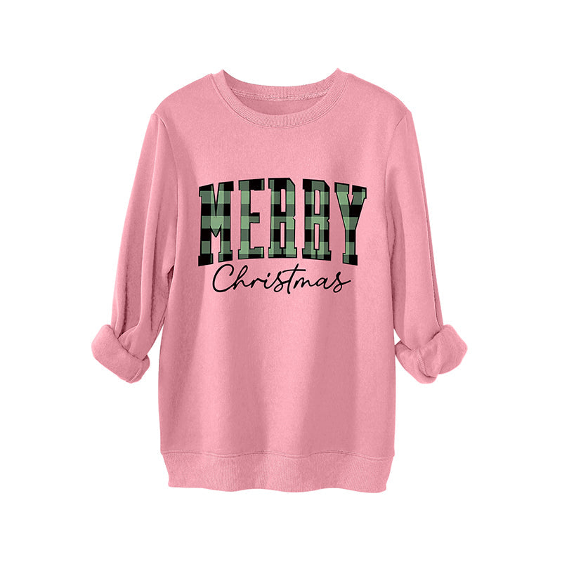 Women's Print Long Sleeve Crewneck Sweatshirt