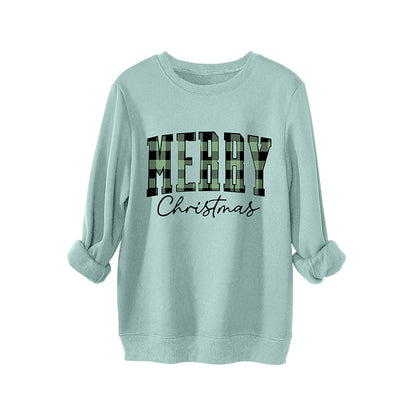 Women's Print Long Sleeve Crewneck Sweatshirt