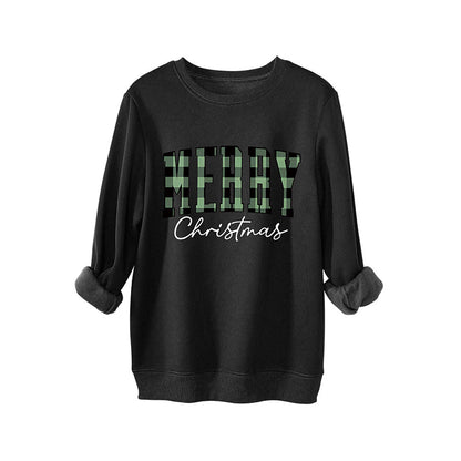 Women's Print Long Sleeve Crewneck Sweatshirt