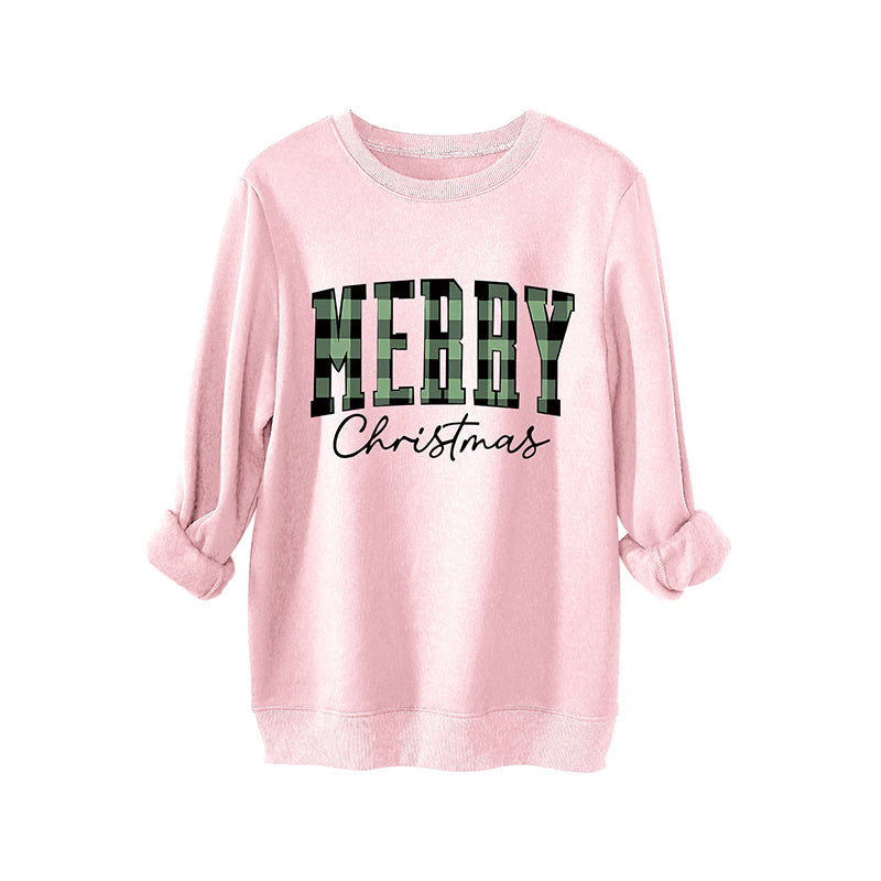 Women's Print Long Sleeve Crewneck Sweatshirt