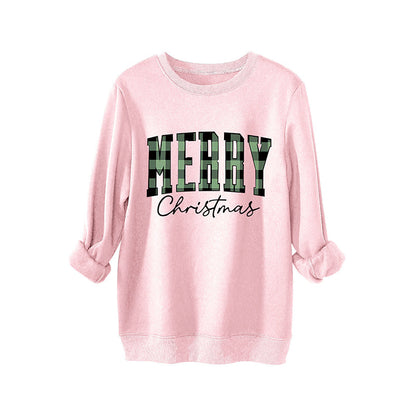 Women's Print Long Sleeve Crewneck Sweatshirt