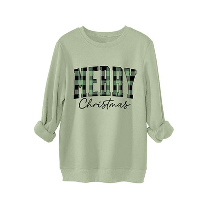 Women's Print Long Sleeve Crewneck Sweatshirt