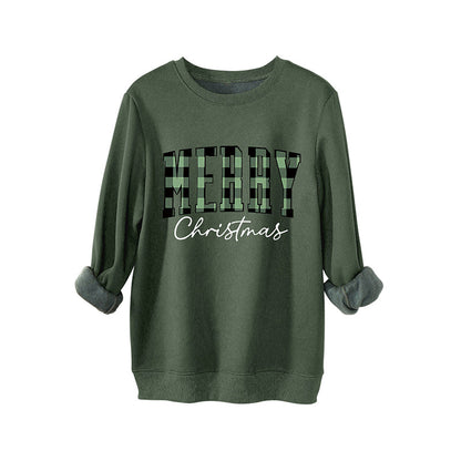 Women's Print Long Sleeve Crewneck Sweatshirt