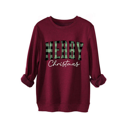 Women's Print Long Sleeve Crewneck Sweatshirt