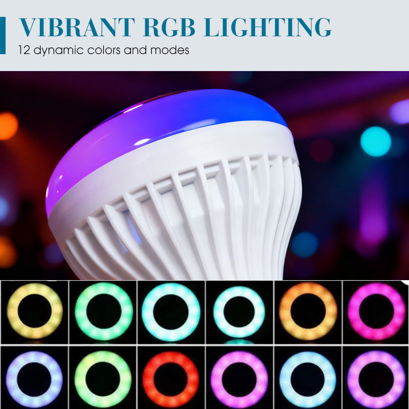 Smart Music Light Bulb with Built-in Bluetooth Speaker