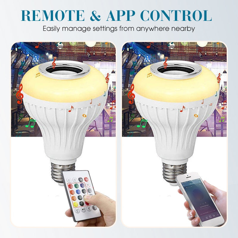 Smart Music Light Bulb with Built-in Bluetooth Speaker