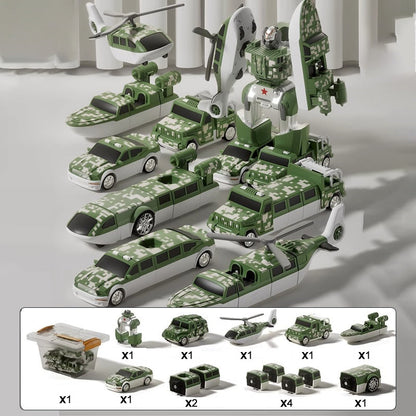 🚁Magnetic Transform Engineering Car Assembled Toys