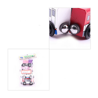 Wooden Magnetic Train Set for Kids