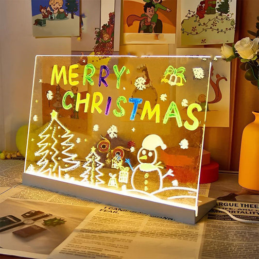 🔥Hot Sale Deals-Erasable Light-Up Acrylic Drawing Board with Stand