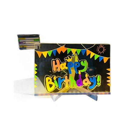 🔥Hot Sale Deals-Erasable Light-Up Acrylic Drawing Board with Stand