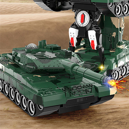 2-in-1 Remote Control Transforming Tank Robot Toy