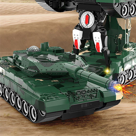 2-in-1 Remote Control Transforming Tank Robot Toy