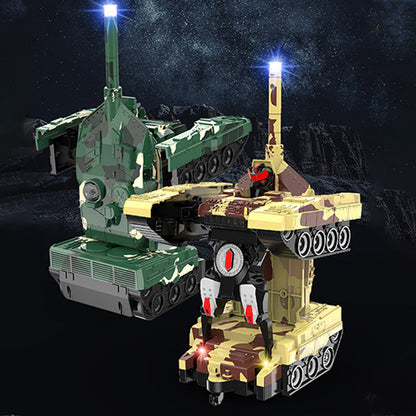 2-in-1 Remote Control Transforming Tank Robot Toy