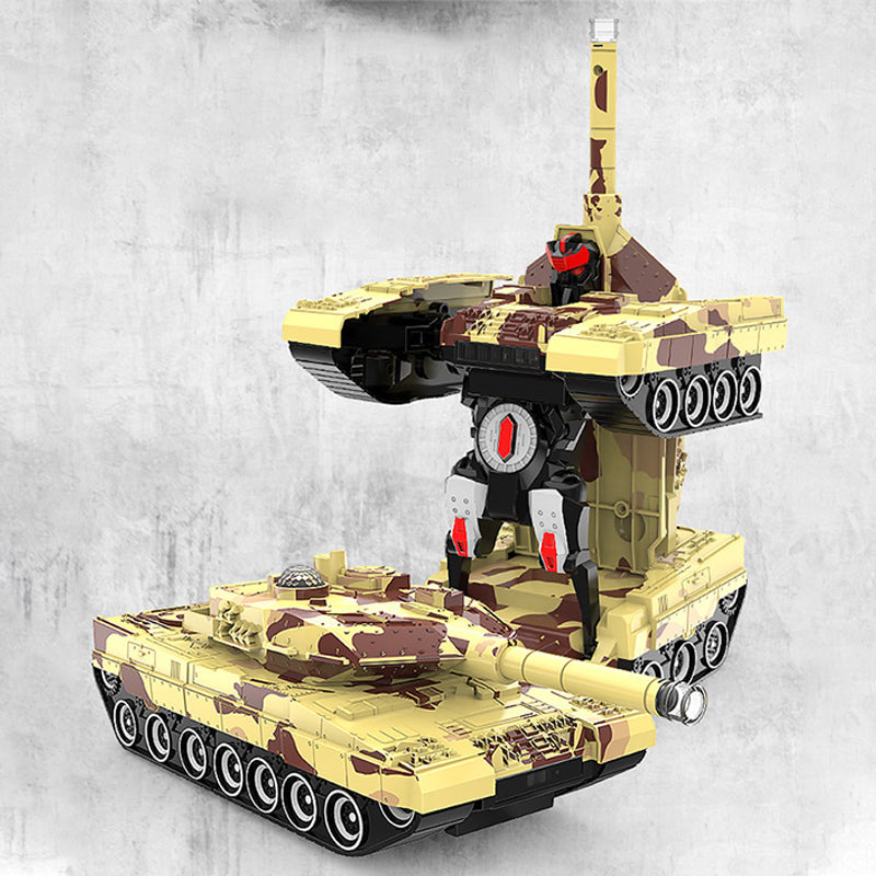 2-in-1 Remote Control Transforming Tank Robot Toy