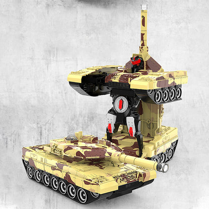 2-in-1 Remote Control Transforming Tank Robot Toy