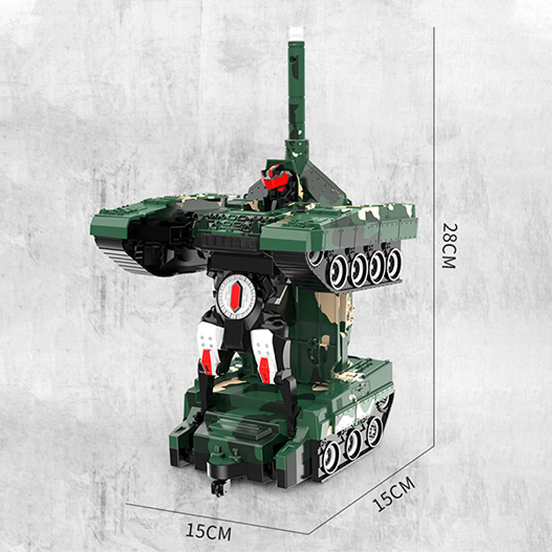 2-in-1 Remote Control Transforming Tank Robot Toy