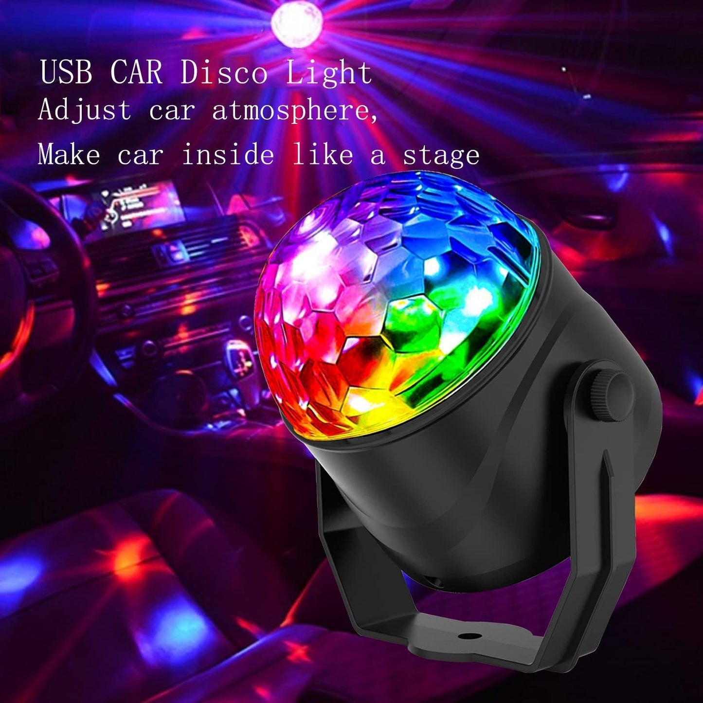 ✨Hot Sale Offers- Colorful Rotating Magic Disco Ball Light