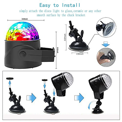 ✨Hot Sale Offers- Colorful Rotating Magic Disco Ball Light