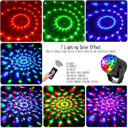 ✨Hot Sale Offers- Colorful Rotating Magic Disco Ball Light