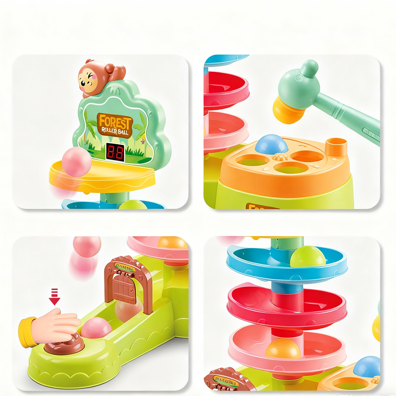 Interactive Ball Drop & Roll Tower Toy