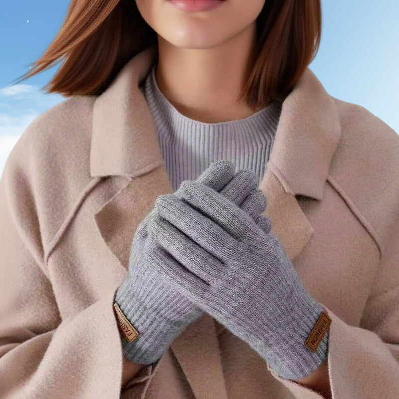 2Pairs Warm Thermal Knit Touchscreen Gloves