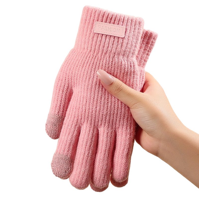 2Pairs Warm Thermal Knit Touchscreen Gloves