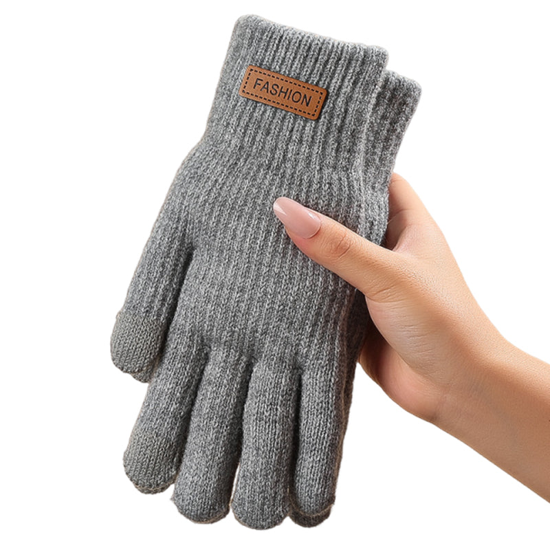 2Pairs Warm Thermal Knit Touchscreen Gloves