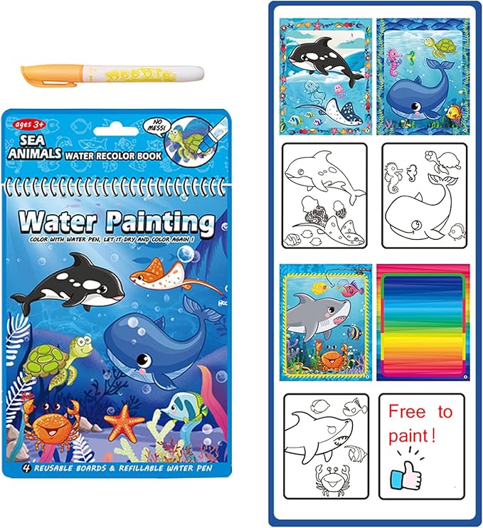 🔥Limited Time 50% OFF🎨Reusable Magic Water Doodle Book