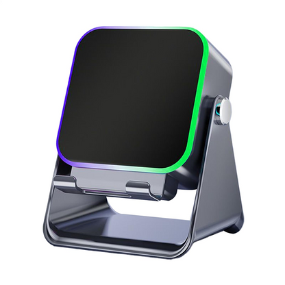 🔥Hot Sale Offers-5-in-1 Wireless Induction Bluetooth Speaker with Adjustable Phone Stand