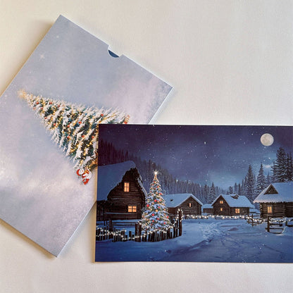 Creative Christmas Greeting Card with Temperature Change
