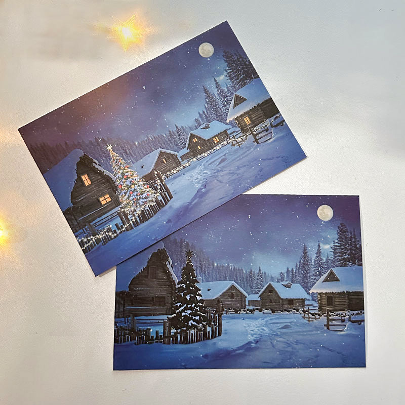 Creative Christmas Greeting Card with Temperature Change