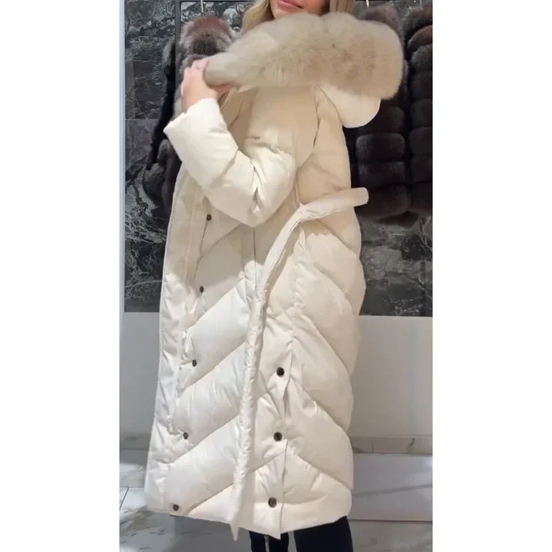 🔥New arrivals offer-Women's Elegant Casual Cotton Coat with Fur Collar