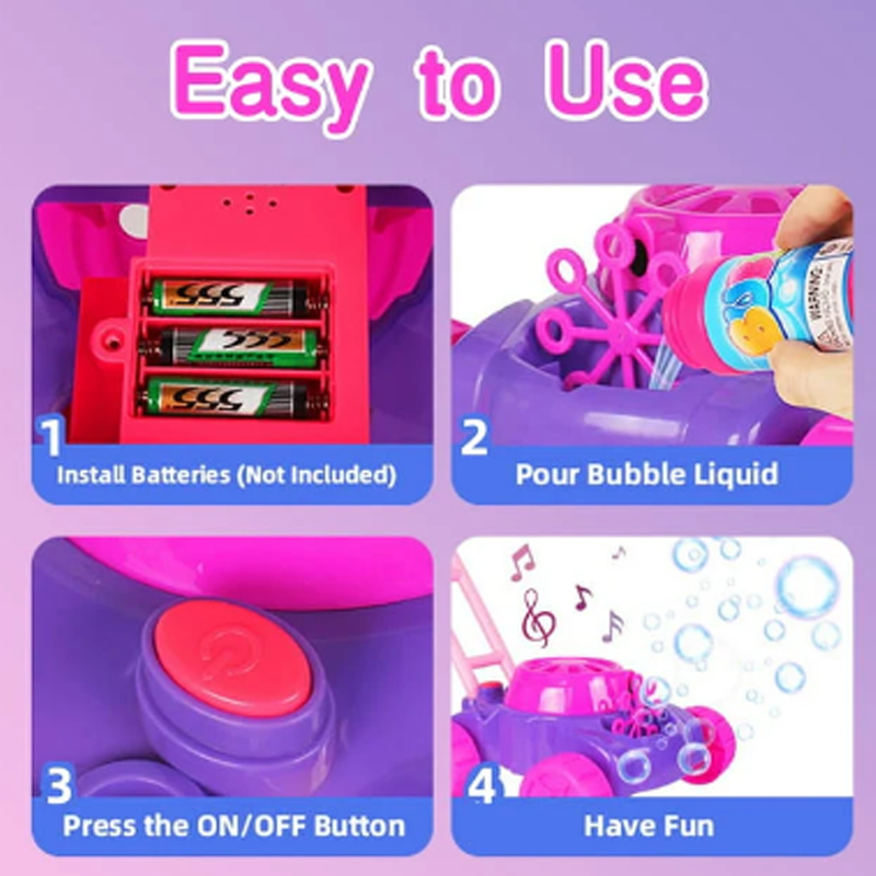 Bubble Lawn Mower for Toddlers