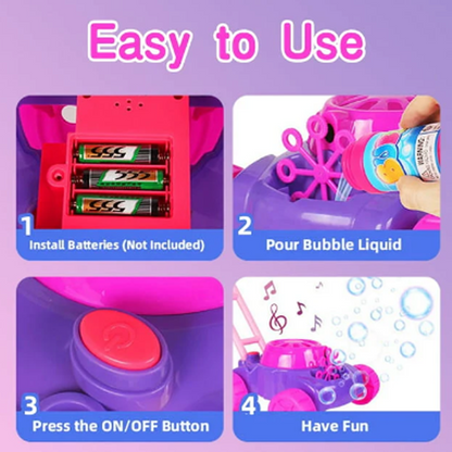 Bubble Lawn Mower for Toddlers