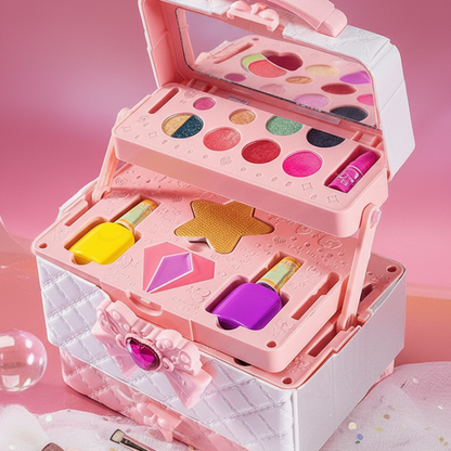 🔥Hot Sale Offers-Kids' Washable Makeup Kit with Case