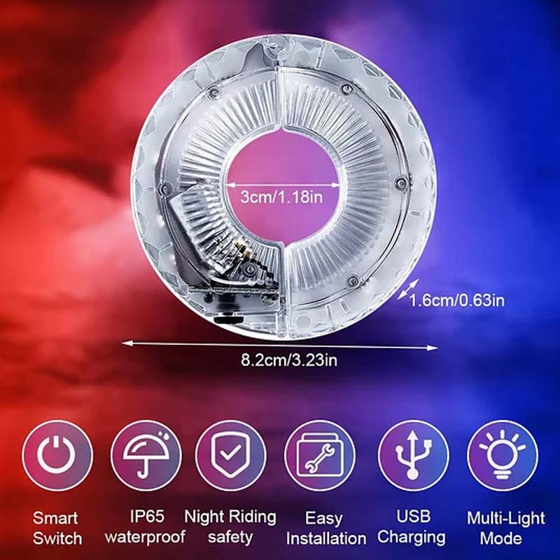 ✨ LED Cycling Wheel Hub Light for Night Riding