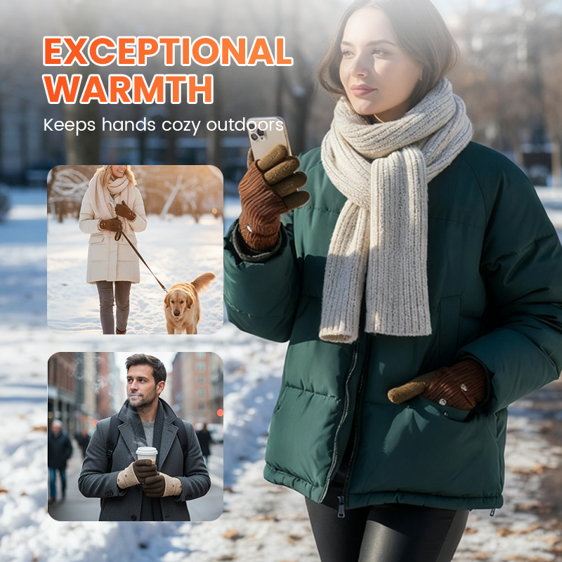 🔥Hot Sale Deals-Warm & Stylish Color-Block Convertible Gloves