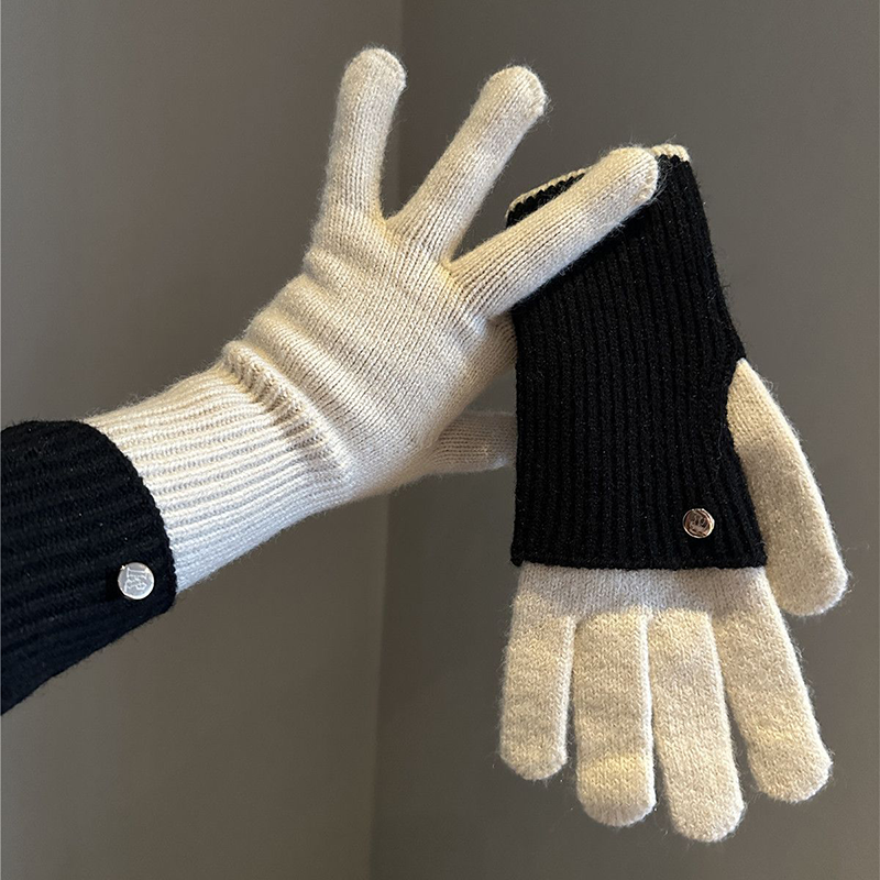 🔥Hot Sale Deals-Warm & Stylish Color-Block Convertible Gloves