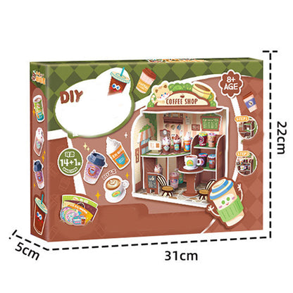 🔥Hot Sale Deals-DIY Miniature Coffee House Kit