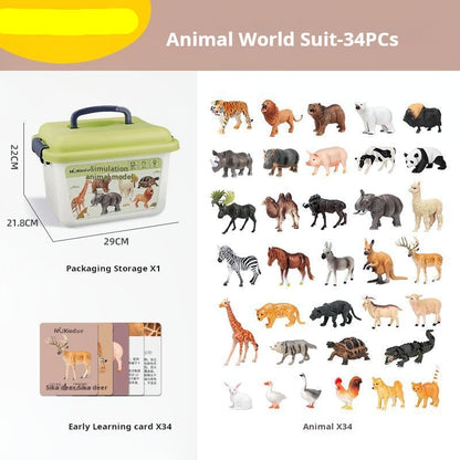 🦖28PCS Simulation Animal Models - Exploring the Fantasy Animal World