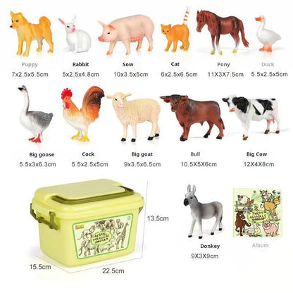 🦖28PCS Simulation Animal Models - Exploring the Fantasy Animal World