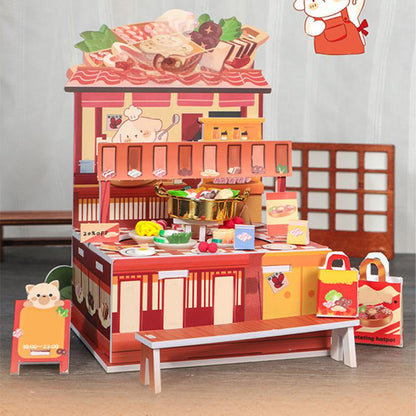 🔥Hot Sale Deals-DIY Revolving Restaurant Miniature Kit