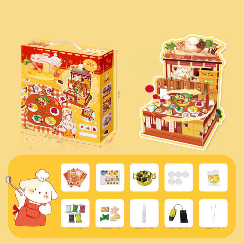 🔥Hot Sale Deals-DIY Revolving Restaurant Miniature Kit