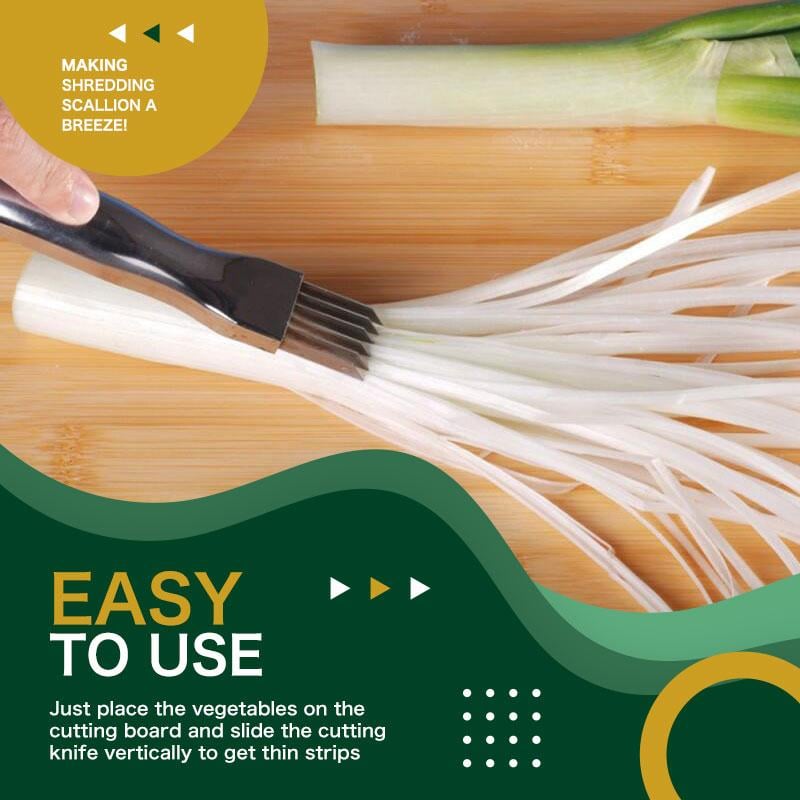 🔥 Buy 1 get 1 free! 7-blade shallot knife – chop onions, peppers, and vegetables in seconds! 🔪✨