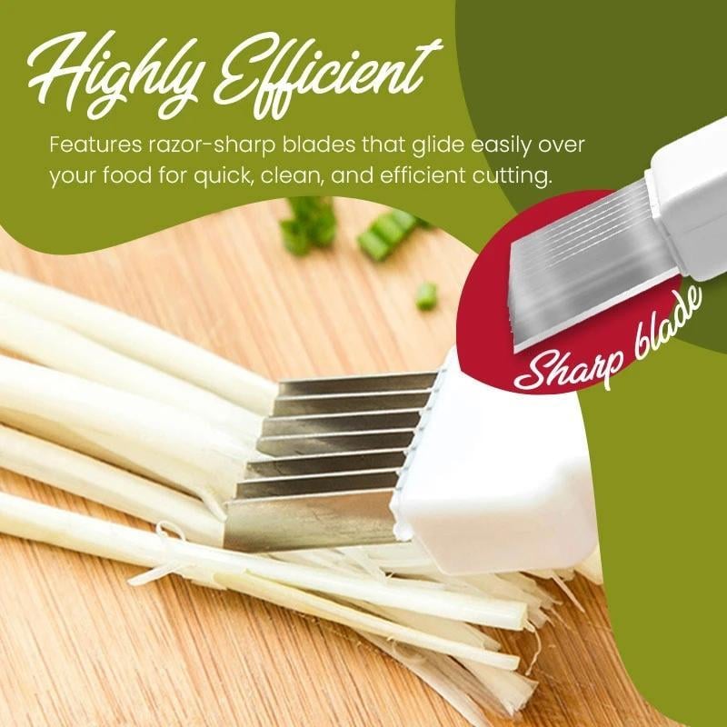 🔥 Buy 1 get 1 free! 7-blade shallot knife – chop onions, peppers, and vegetables in seconds! 🔪✨
