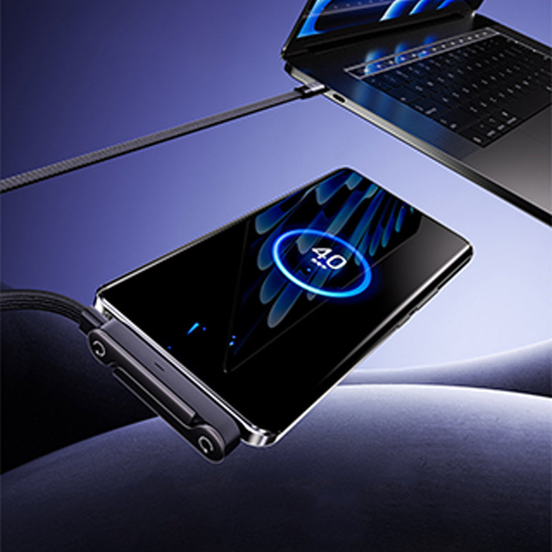 📢📢Limited-time offer✨240W Fast Charging Cable with Adjustable Phone Stand