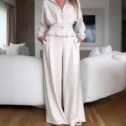 🔥New Arrivals Special Offer-Elegant High-Waist Zip-Up Outfit