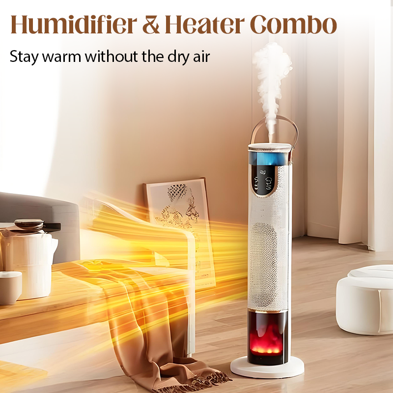 🔥Hot Sale Offers-2000W Electric Space Heater with Humidifier & 3D Flame Effect